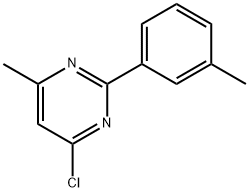 4-CHLORO-6-METHYL-2-(3-METHYLPHENYL)PYRIMIDINE Structural