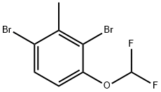Benzene, 1,3-dibromo-4-(difluoromethoxy)-2-methyl- Structural