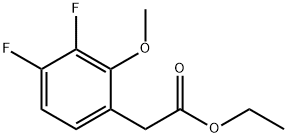 Ethyl 3,4-difluoro-2-methoxyphenylacetate Structural