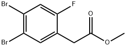 Methyl 4,5-dibromo-2-fluorophenylacetate Structural