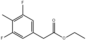 Ethyl 3,5-difluoro-4-methylphenylacetate Structural