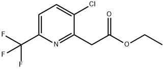 Ethyl 3-chloro-6-(trifluoromethyl)-pyridine-2-acetate Structural