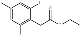 Ethyl 2,6-difluoro-4-methylphenylacetate Structural
