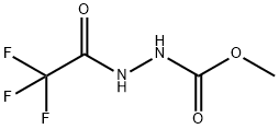 Hydrazinecarboxylic  acid,  2-(trifluoroacetyl)-,  methyl  ester  (9CI) Structural
