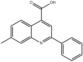 4-QUINOLINECARBOXYLIC ACID,7-METHYL-2-PHENYL- Structural