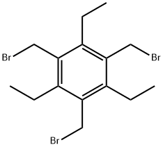 1,3,5-TRIS(BROMOMETHYL)-2,4,6-TRIETHYLBENZENE Structural