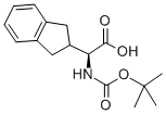 (S)-TERT-BUTOXYCARBONYLAMINO-INDAN-1-YL-ACETIC ACID Structural