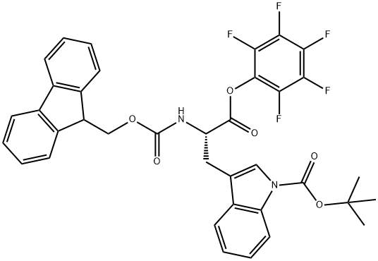 FMOC-TRP(BOC)-OPFP Structural