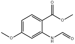 Benzoic acid, 2-(formylamino)-4-methoxy-, methyl ester (9CI) Structural