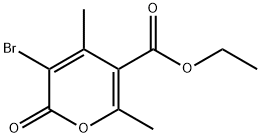 3-BROMO-5-CARBETHOXY-4,6-DIMETHYL-2-PYRONE Structural