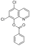 5,7-Dichloro-8-quinolinol benzoate (ester) Structural