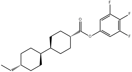 TRANS,TRANS-3,4,5-TRIFLUOROPHENYL 4''-ETHYLBICYCLOHEXYL-4-CARBOXYLATE Structural