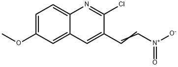 E-2-CHLORO-6-METHOXY3-(2-NITRO)VINYLQUINOLINE Structural