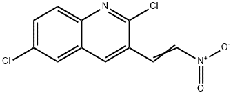 E-2,6-DICHLORO-3-(2-NITRO)VINYLQUINOLINE Structural