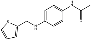 N-(4-[(THIOPHEN-2-YLMETHYL)-AMINO]-PHENYL)-ACETAMIDE Structural
