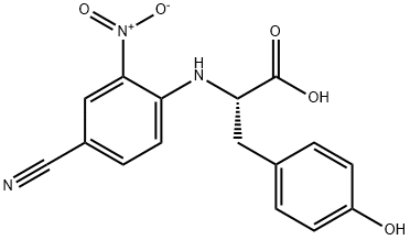 (S)-N-(4-CYANO-2-NITRO-PHENYL)-L-TYROSINE Structural