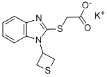 Acetic acid, ((1-(3-thietanyl)-1H-benzimidazol-2-yl)thio)-, potassium  salt Structural