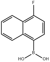 4-Fluoronaphtalene-1-boronic acid Structural