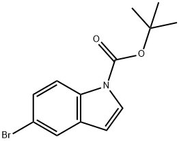 TERT-BUTYL 5-BROMOINDOLE-1-CARBOXYLATE Structural