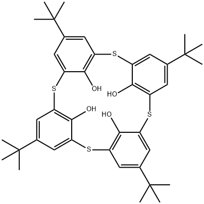 4-TERT-BUTYLTHIACALIX[4]ARENE Structural