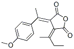 (3Z,4E)-3-(BUTAN-2-YLIDENE)-4-(1-(4-METHOXYPHENYL)ETHYLIDENE)DIHYDROFURAN-2,5-DIONE Structural