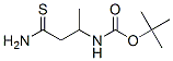 Carbamic acid, (3-amino-1-methyl-3-thioxopropyl)-, 1,1-dimethylethyl ester Structural