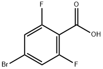 4-Bromo-2,6-difluorobenzoic acid Structural