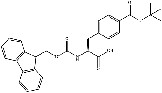 FMOC-P-CARBOXY-PHE(OTBU)-OH Structural