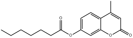 4-METHYLUMBELLIFERYL HEPTANOATE Structural