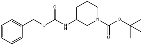 1-N-BOC-3-CBZ-AMINO-PIPERIDINE Structural