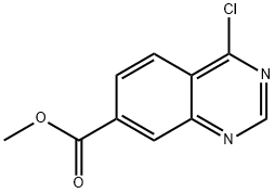 7-Quinazolinecarboxylic acid, 4-chloro-, methyl ester Structural