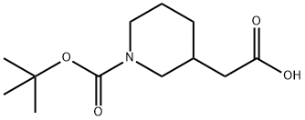 N-Boc-3-piperidineacetic acid Structural