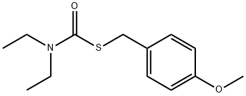 S-(4-methoxybenzyl) diethylthiocarbamate Structural