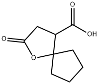 2-OXO-1-OXA-SPIRO[4.4]NONANE-4-CARBOXYLIC ACID Structural