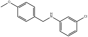 3-chloro-N-[(4-methoxyphenyl)methyl]aniline