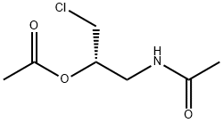 AcetaMide, N-[(2S)-2-(acetyloxy)-3-chloropropyl]- Structural