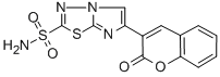 Imidazo(2,1-b)-1,3,4-thiadiazole-2-sulfonamide, 6-(2-oxo-2H-1-benzopyr an-3-yl)-