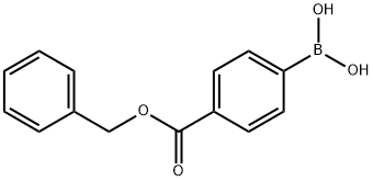 (4-BENZYLOXYCARBONYLPHENYL)BORONIC ACID Structural