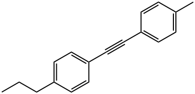 1-METHYL-4-[2-(4-N-PROPYLPHENYL)ETHYNYL]BENZENE Structural