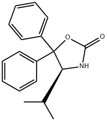 (S)-(-)-4-ISOPROPYL-5,5-DIPHENYL-2-OXAZOLIDINONE Structural