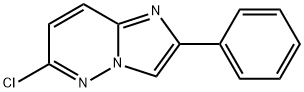 6-Chloro-2-phenylimidazo[1,2-b]pyridazine Structural