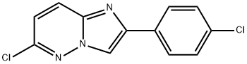 6-Chloro-2-(4-chlorophenyl)imidazo[1,2-b]pyridazine Structural