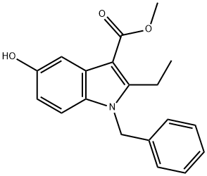 METHYL 1-BENZYL-2-ETHYL-5-HYDROXY-1H-INDOLE-3-CARBOXYLATE Structural