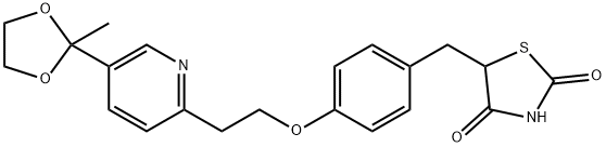 5-[4-[2-[5-(2-METHYL-1,3-DIOXOLAN-2-YL)-2-PYRIDYL]ETHOXY]-BENZYL]-2,4-THIAZOLIDINEDIONE