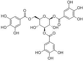 1,3,6-TRI-O-GALLOYL-B-D-GLUCOSE Structural