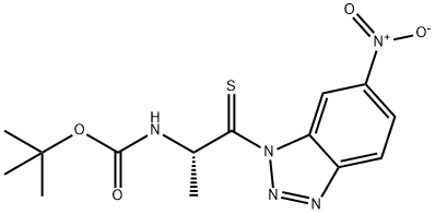 BOC-THIONOALA-1-(6-NITRO)BENZOTRIAZOLIDE Structural