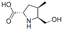 L-Proline, 5-(hydroxymethyl)-4-methyl-, (4R,5S)- (9CI) Structural