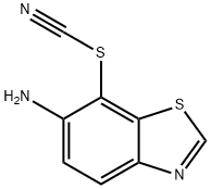 Thiocyanic acid, 6-amino-7-benzothiazolyl ester (8CI,9CI) Structural