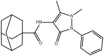 N-Antipyrinyl-1-adamantanecarboxamide Structural