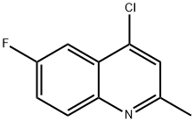 4-CHLORO-6-FLUORO-2-METHYLQUINOLINE Structural